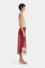 SIR THE LABEL - FLORIAN MIDI SKIRT - WILDFLOWER FLORAL