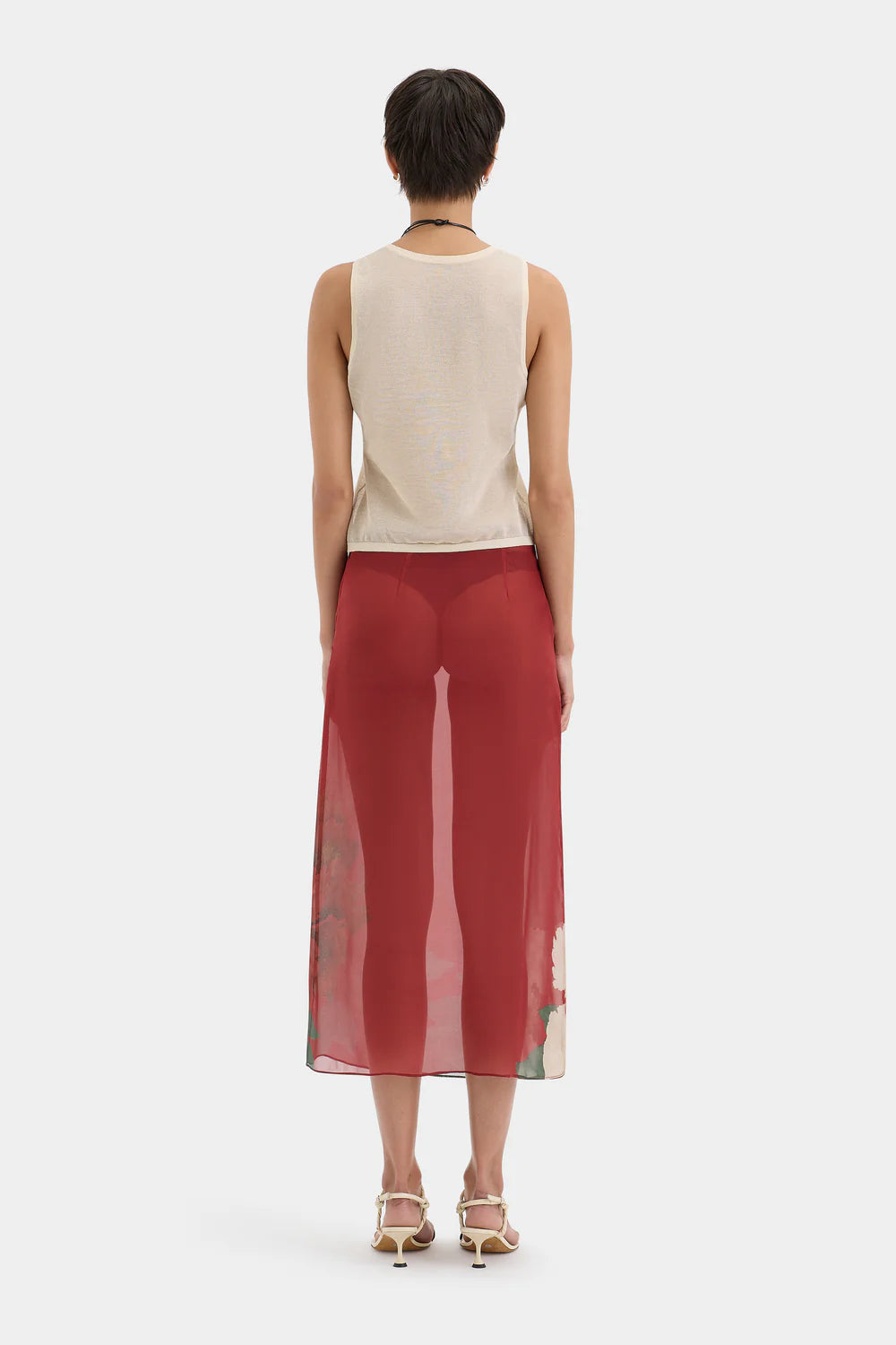 SIR THE LABEL - FLORIAN MIDI SKIRT - WILDFLOWER FLORAL