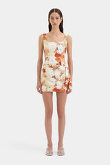 SIR THE LABEL - JESSAMINE TIE MINI DRESS - POSY FLORAL