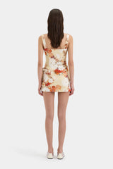 SIR THE LABEL - JESSAMINE TIE MINI DRESS - POSY FLORAL