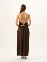 ROAME - CODY RIB MAXI DRESS - ESPRESSO