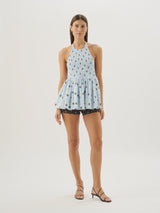 ROAME - WREN HALTER TOP - SEA BELLE