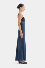 SIR - DEPECHE BALCONETTE GOWN -  DARK BLUE