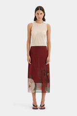 SIR THE LABEL - FLORIAN MIDI SKIRT - WILDFLOWER FLORAL
