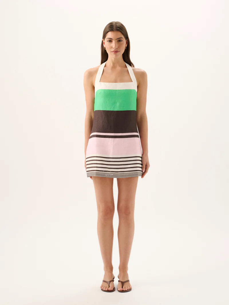 ROAME - MAYA HALTER MINI DRESS