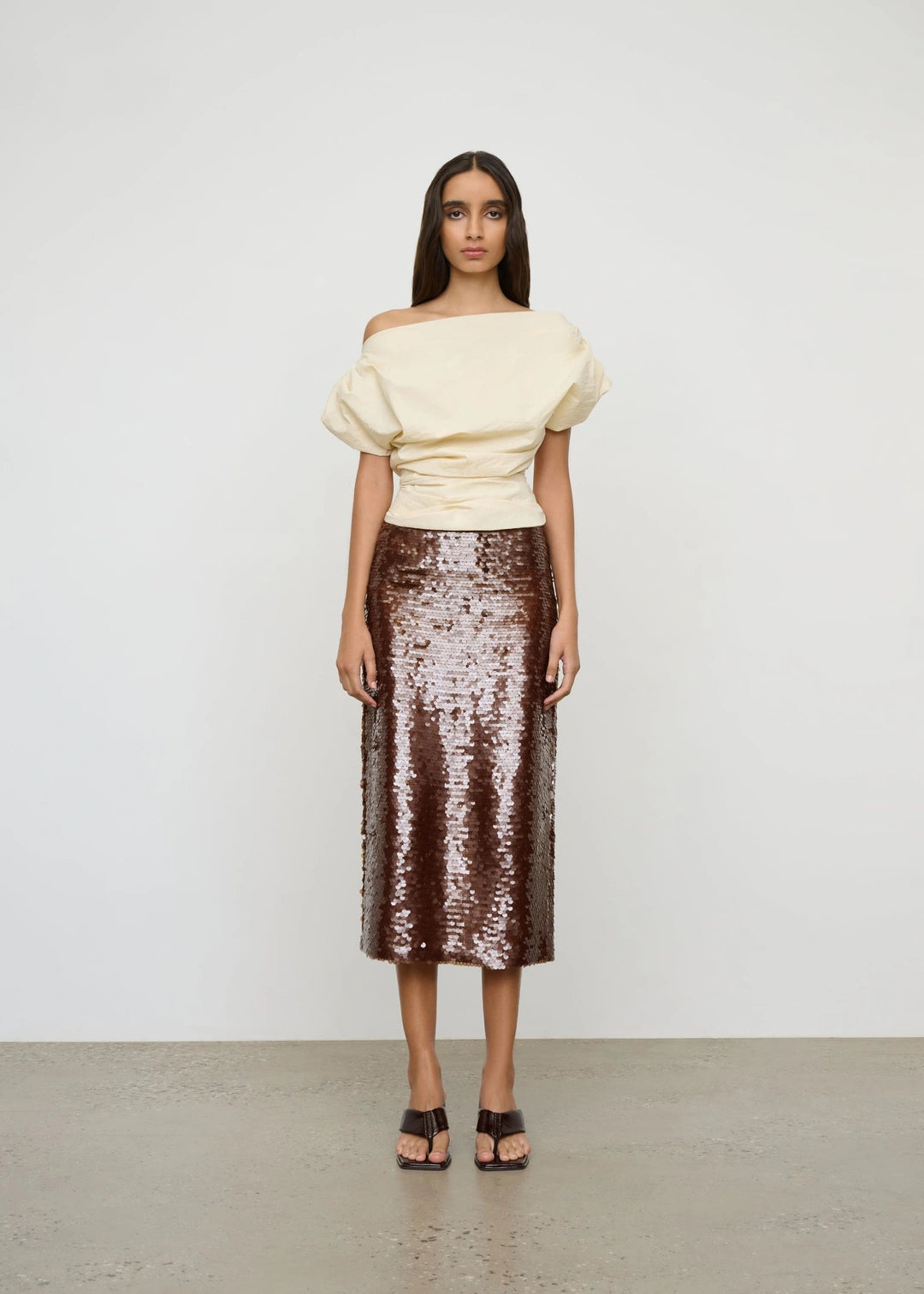 ONE OF OTHERS - KENDALL SKIRT - COFFEE