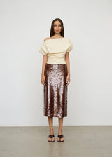 ONE OF OTHERS - KENDALL SKIRT - COFFEE