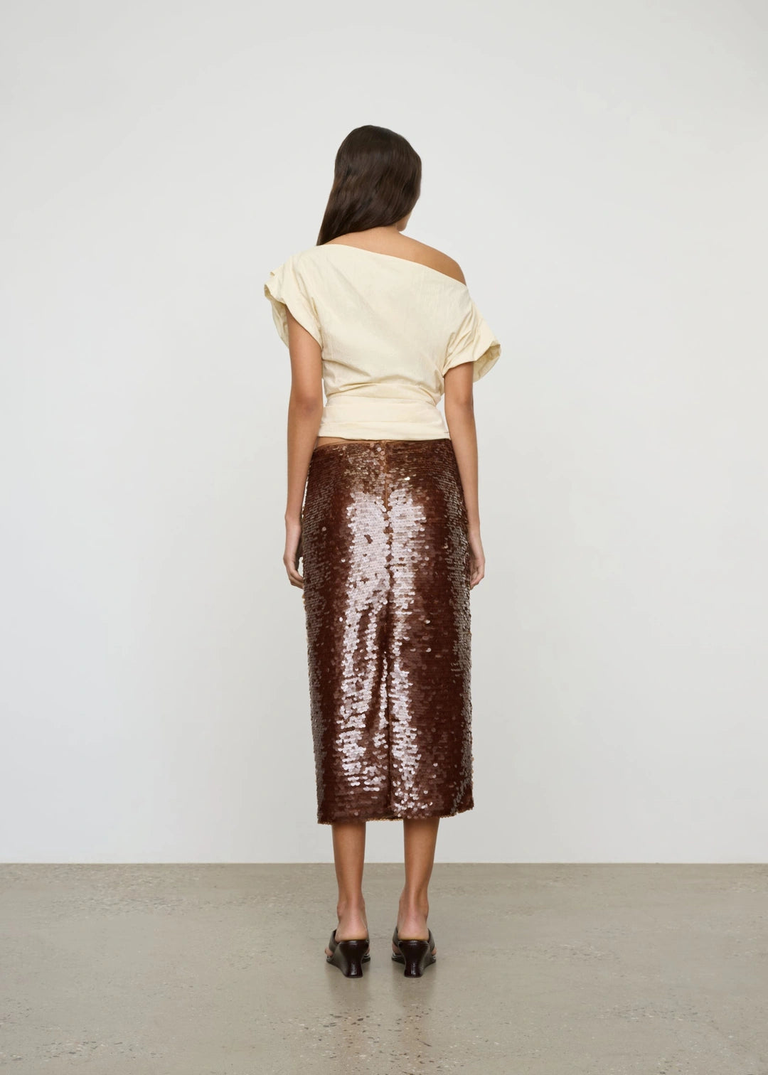 ONE OF OTHERS - KENDALL SKIRT - COFFEE