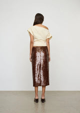 ONE OF OTHERS - KENDALL SKIRT - COFFEE