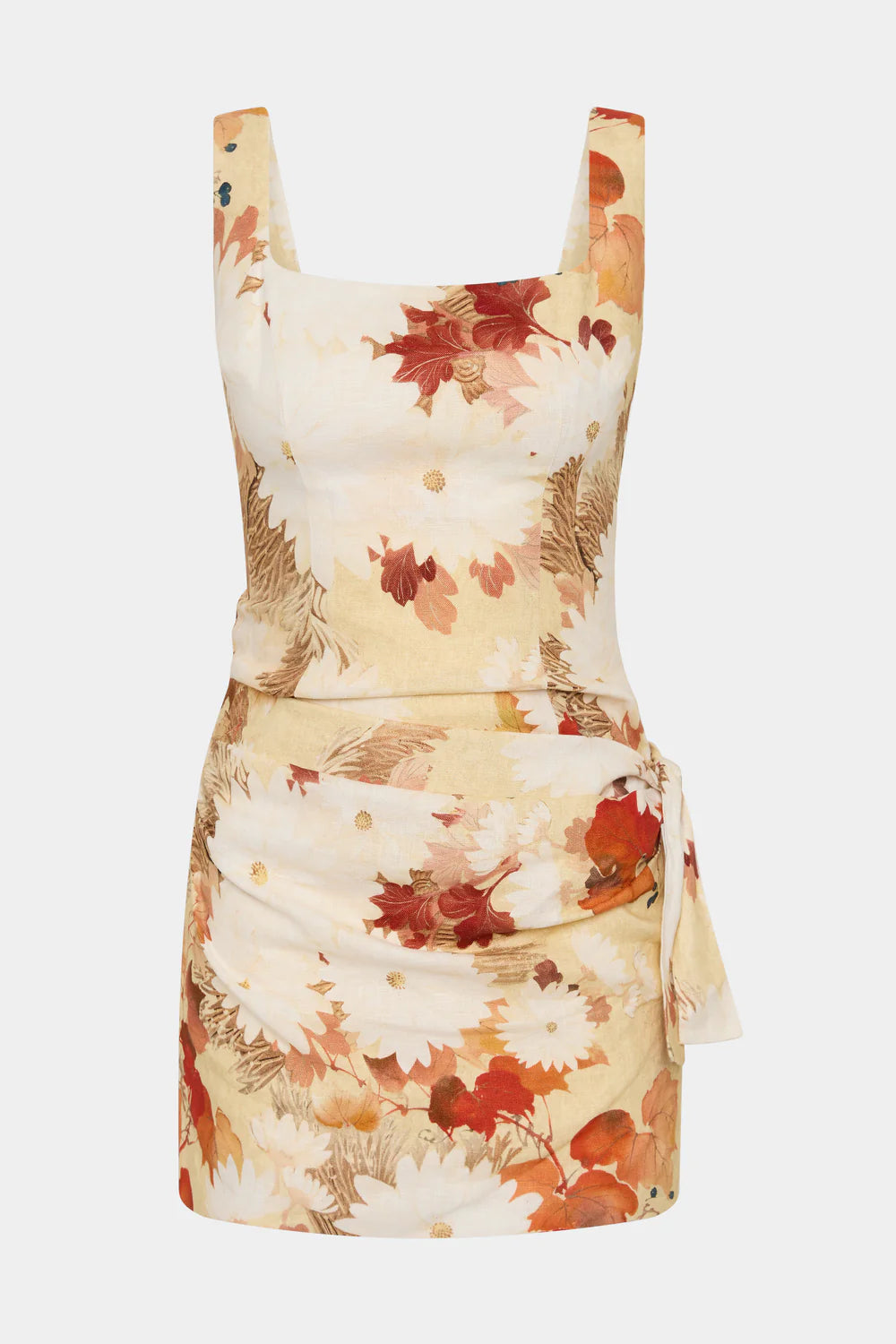 SIR THE LABEL - JESSAMINE TIE MINI DRESS - POSY FLORAL