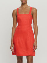 KIVARI - NALA TIE BACK MINI DRESS - RED