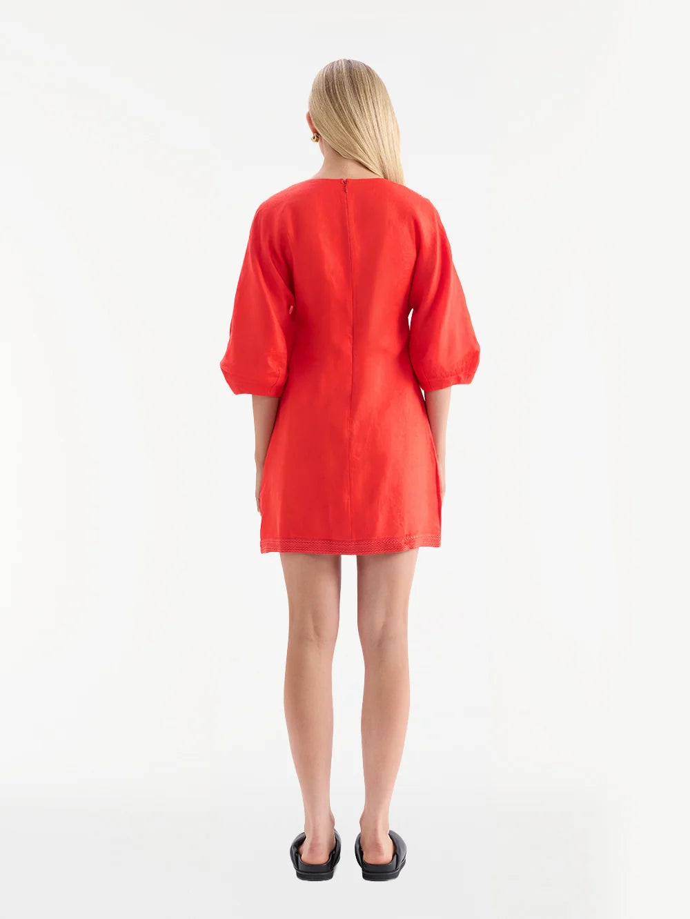 KIVARI - ROSALIA MINI DRESS - CORAL