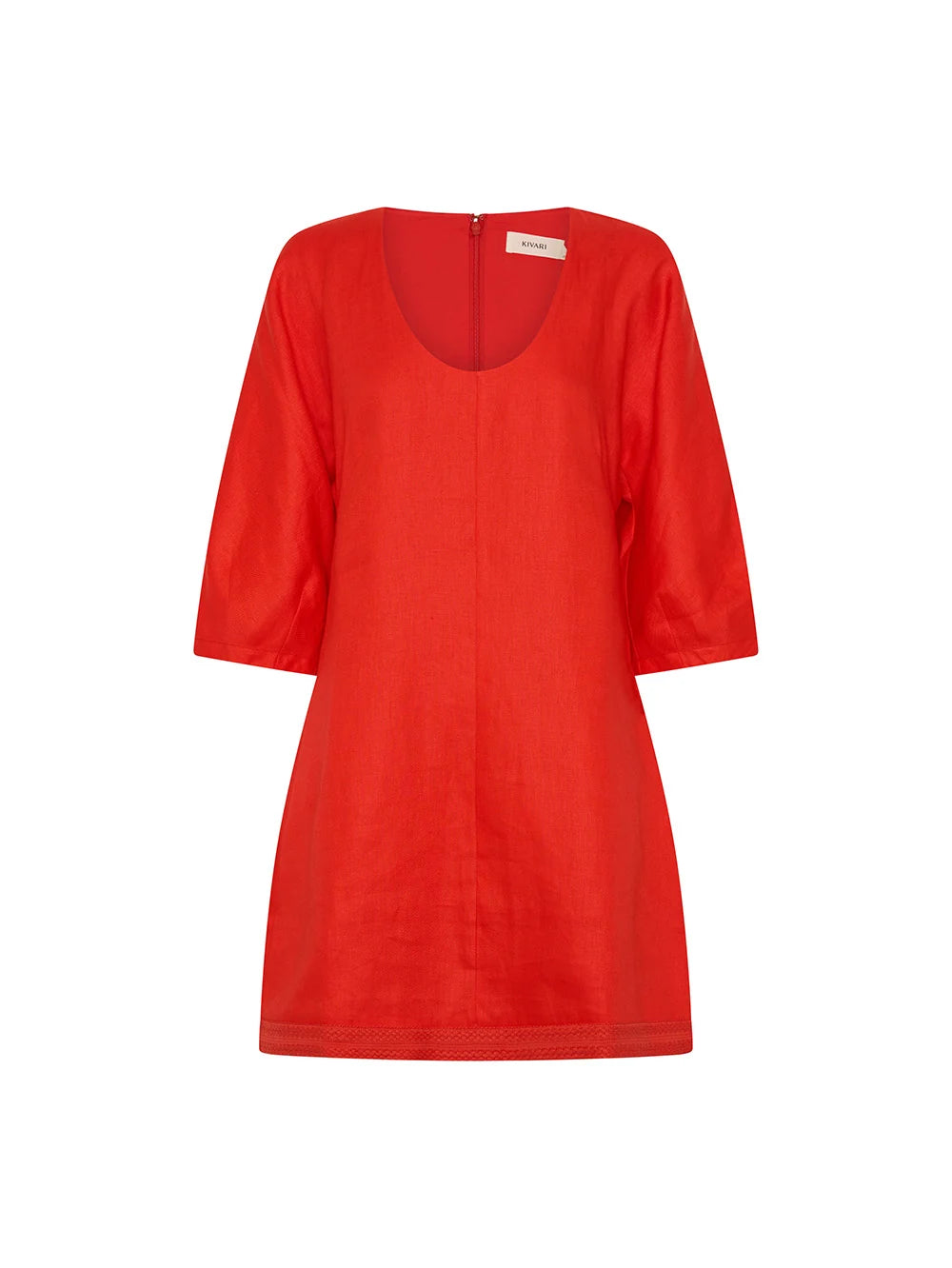 KIVARI - ROSALIA MINI DRESS - CORAL