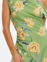 KIVARI - EVE OFF SHOULDER MINI DRESS - GREEN