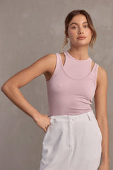 RAEF THE LABEL - MIA LAYERED TANK - ORCHID