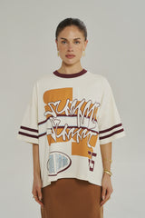 PRE ORDER - SUMMI SUMMI - BORDEAUX 55 TEE - VINTAGE WHITE