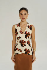 PRE ORDER - SUMMI SUMMI - WRAP VEST - BUTTER FLEUR