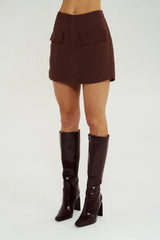 SUMMI SUMMI - SKORT - CHOCOLAT