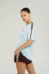 SUMMI SUMMI - V NECK JERSEY TEE - ICEL