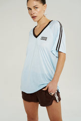 SUMMI SUMMI - V NECK JERSEY TEE - ICEL