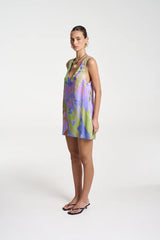 SUMMI SUMMI - V - NECK SHIFT DRESS - BANANAS