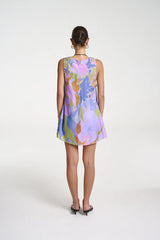 SUMMI SUMMI - V - NECK SHIFT DRESS - BANANAS