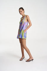 SUMMI SUMMI - V - NECK SHIFT DRESS - BANANAS