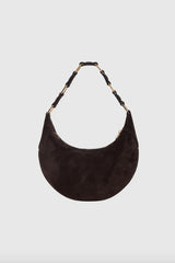 ANINE BING - KATE HOBO BAG - DARK BROWN SUEDE