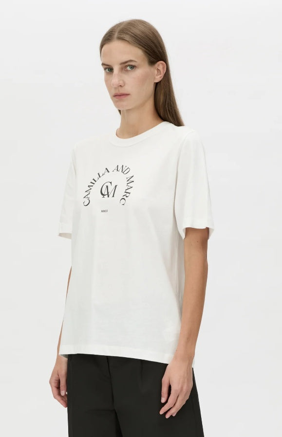 CAMILLA AND MARC - KARINE GRAPHIC TEE - SOFT WHITE