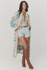 PRE- ORDER SPELL - COASTAL GRANNY MAXI CARDIGAN - CORNFLOWER