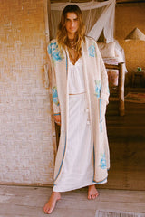 PRE- ORDER SPELL - COASTAL GRANNY MAXI CARDIGAN - CORNFLOWER