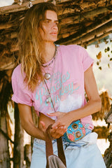 SPELL - PEACHES BIKER TEE - MUSK