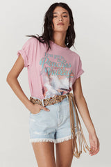 SPELL - PEACHES BIKER TEE - MUSK