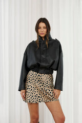 MARTIN - STEVIE BOMBER JACKET - BLACK