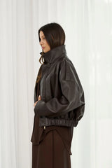 MARTIN - STEVIE BOMBER JACKET - CHOCOLATE