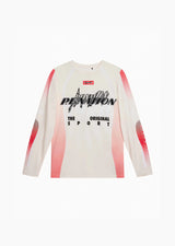 P.E NATION - RALLYCROSS AIR FORM L/S TEE - OPTIC WHITE