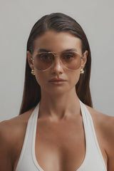 BANBE EYEWEAR - THE ASHLYN - GOLD/LIGHT SMOKE
