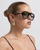 BANBE EYEWEAR - THE RILEY - AMBER TORT/LIGHT GREEN