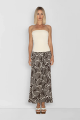 THE WOLF GANG - ALYSS MAXI DRESS - COCO SHELL