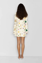 THE WOLF GANG - ENCHANTO MINI DRESS - CREME CHARM