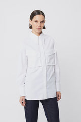 MOSSMAN - TUDOR SHIRT - WHITE