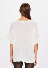 THE UPSIDE - KNITTED SAMMI TEE - CREME