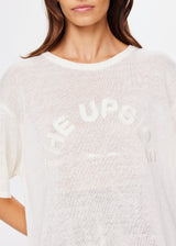 THE UPSIDE - KNITTED SAMMI TEE - CREME