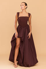 CATHERINE FERRARO - MALANIE GOWN CHOC