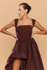 CATHERINE FERRARO - MALANIE GOWN CHOC