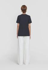 VIKTORIA & WOODS - V&W CUT OUT TEE -  BLACK