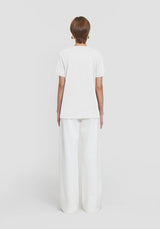 VIKTORIA & WOODS - V&W CUT OUT TEE - IVORY