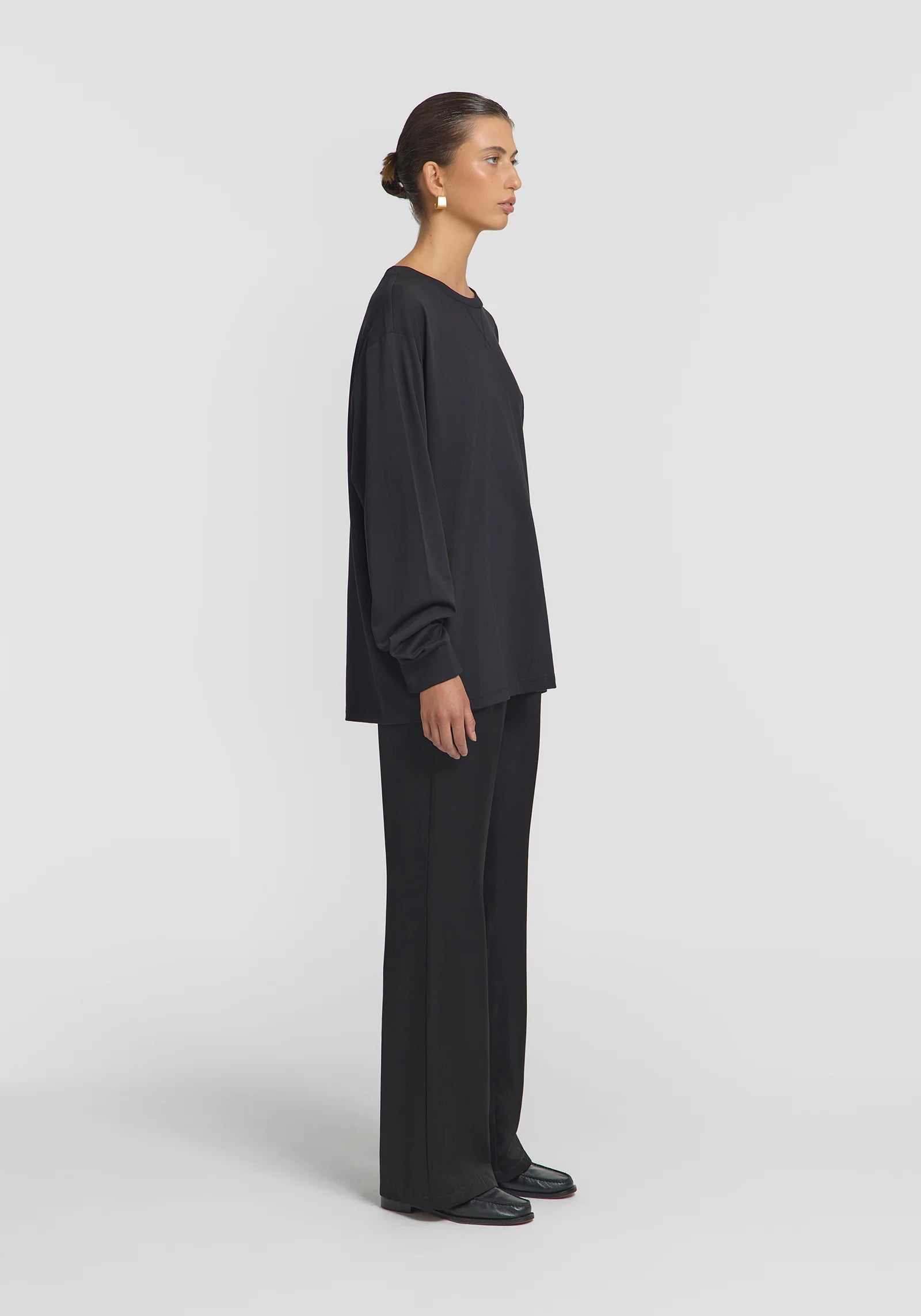 VIKTORIA & WOODS - WOODS LONGSLEEVE TEE - BLACK