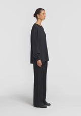 VIKTORIA & WOODS - WOODS LONGSLEEVE TEE - BLACK