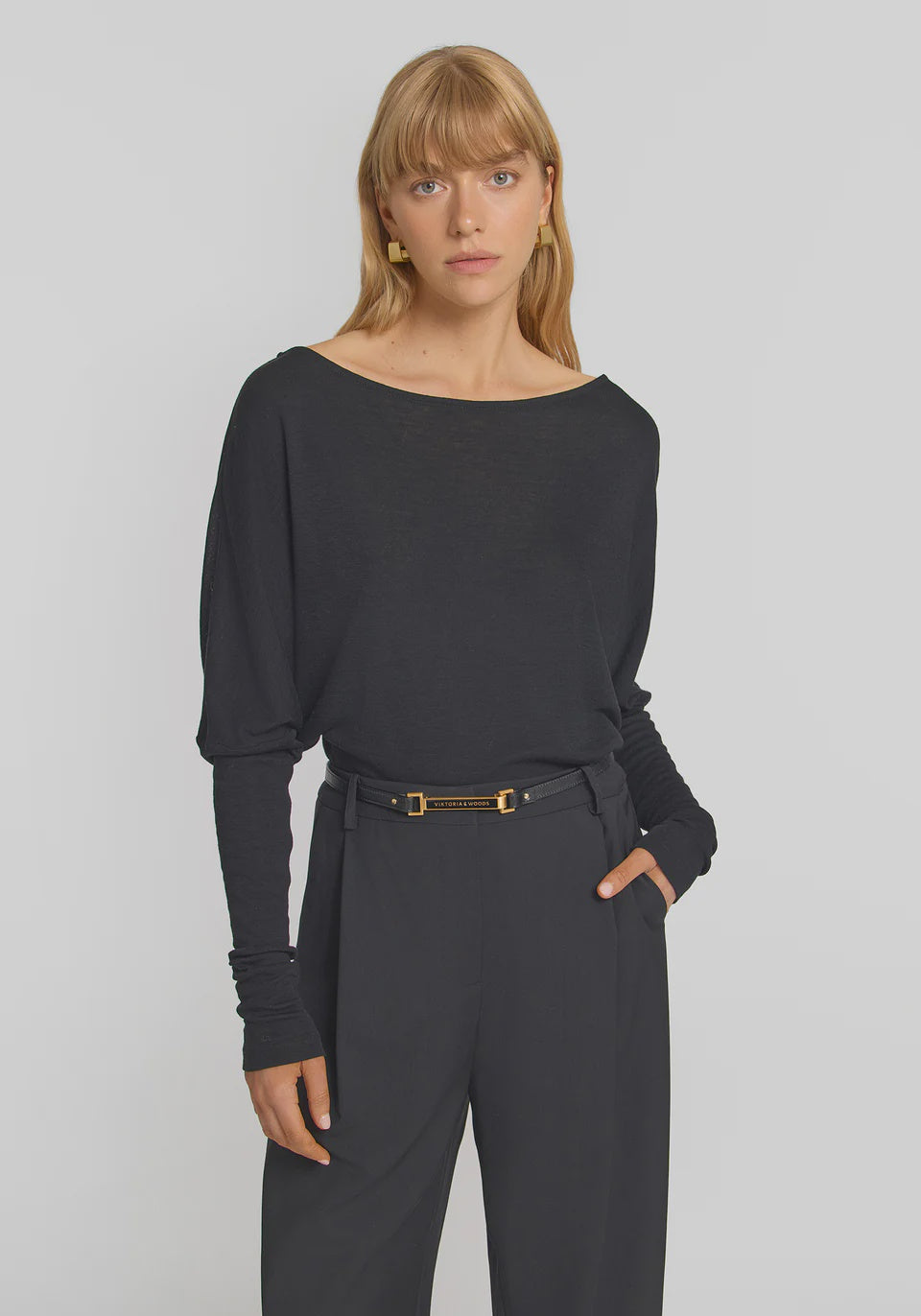 VIKTORIA & WOODS - JUNIPER TOP - BLACK